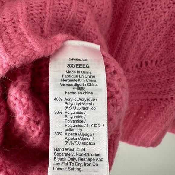Madewell | Pink Charley Pullover Sweater | 3X - Picture 5 of 6